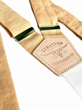 Pastel Orange Magnetic Clasp Suspenders – Heritage American Wedding Menswear | Best Alternative to Clip-Ons