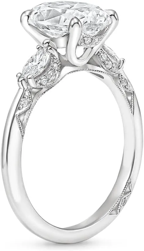 Pear Moissanite Engagement Ring 1-3.09 CT acori Three Stone Wedding Bridal Set 925 Sterling Silver 10K 14K 18K Gold Anniversary Promise Ring Valentine Gift for Her