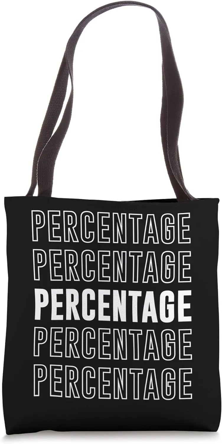 Percentage Tote Bag