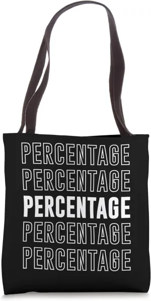 Percentage Tote Bag