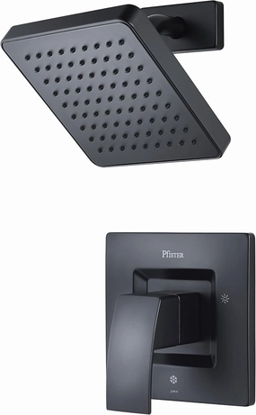 Pfister G89-7DFB Kenzo 1-Handle Shower Only Trim, Black