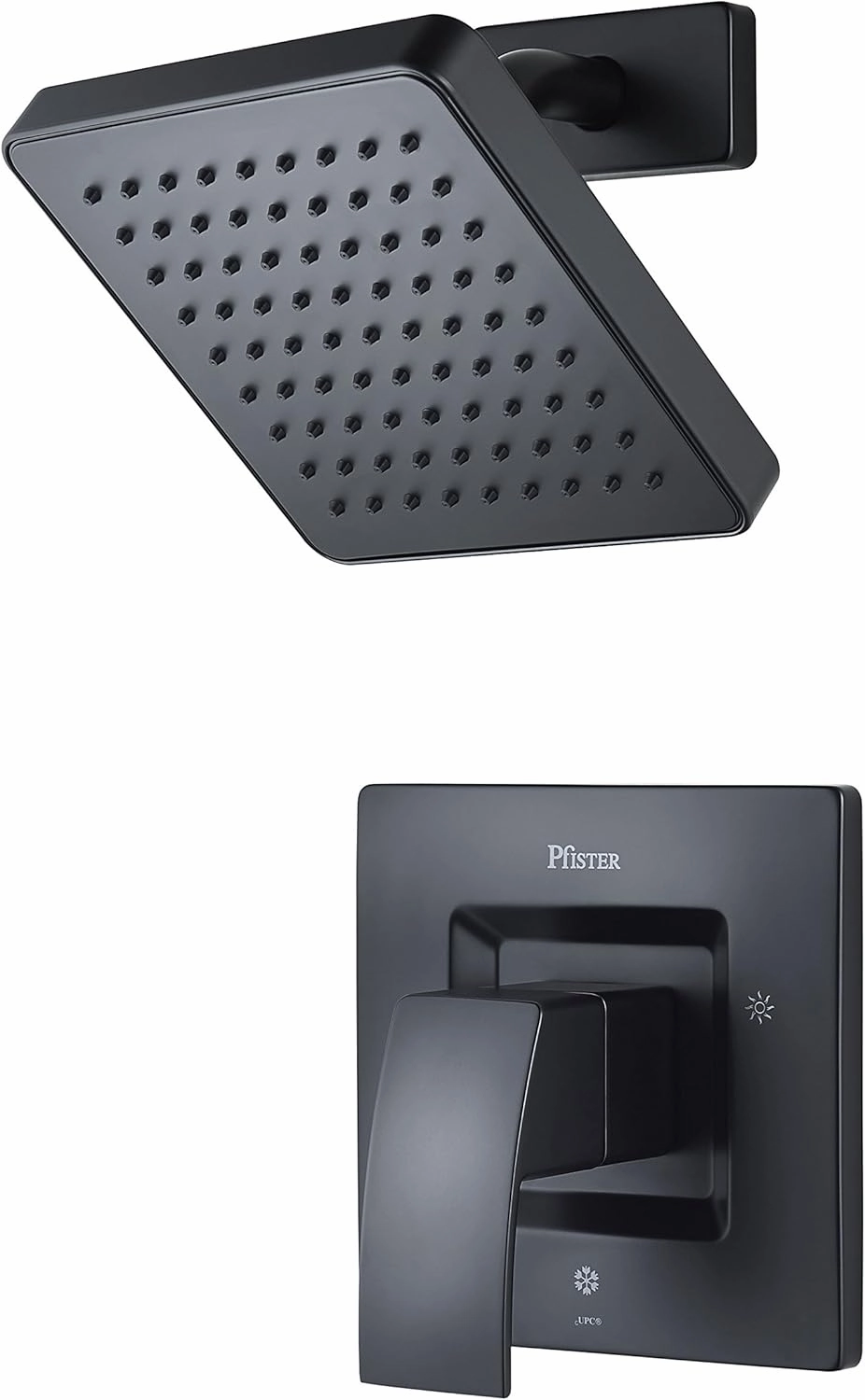 Pfister G89-7DFB Kenzo 1-Handle Shower Only Trim, Black