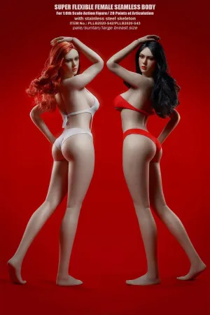 Phicen TBLeague S42 S42A S43 S43A 1/6 Scale Female Super-Flexible Seamless Body (PLLB2020-S42A-Pale Skin, Without Head Sculpt)