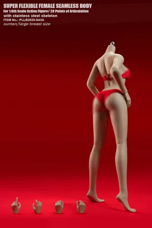 Phicen TBLeague S42 S42A S43 S43A 1/6 Scale Female Super-Flexible Seamless Body (PLLB2020-S43A-Sun tan Skin, Without Head Sculpt)