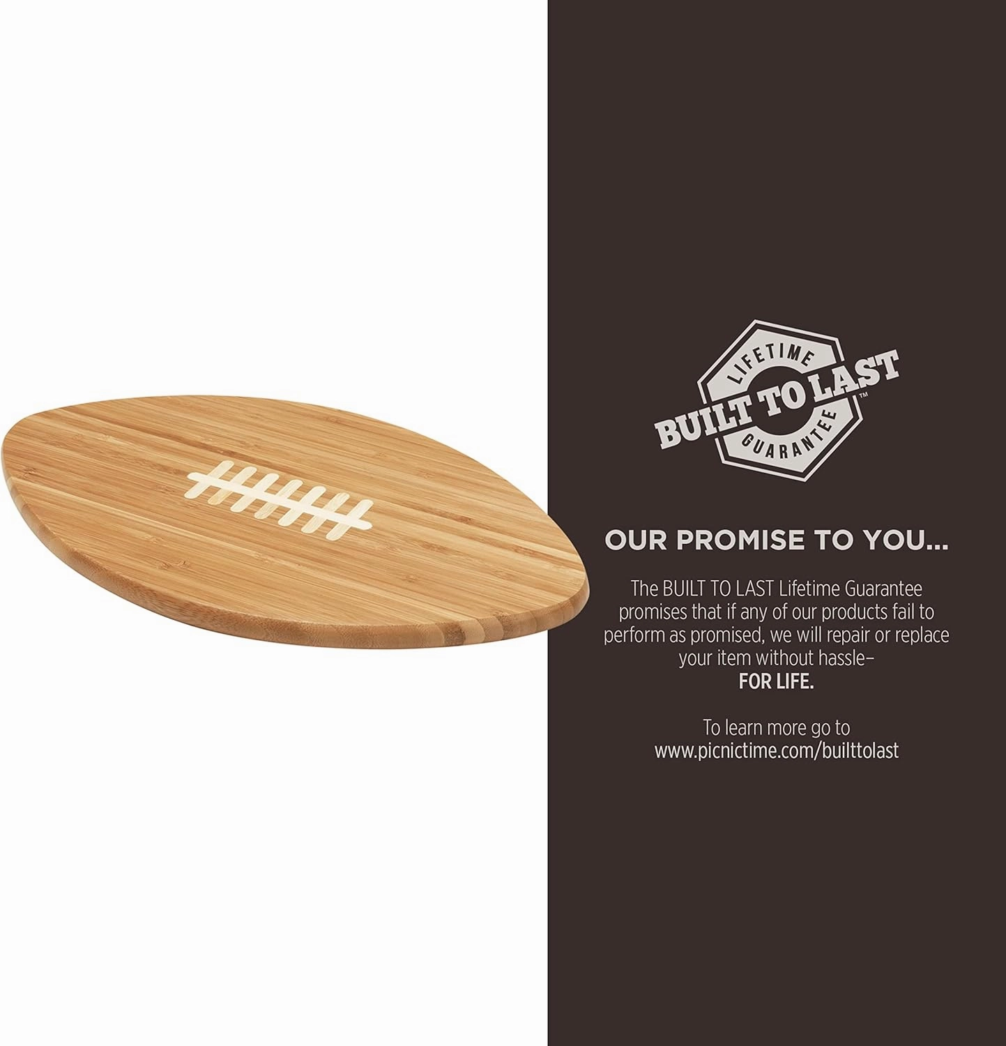 PICNIC TIME NFL Touchdown! Football Cheese Board, Novelty Charcuterie Board, Serving Platter, Cheese Boards Charcuterie Boards, Wood Cutting Board, (Bamboo)