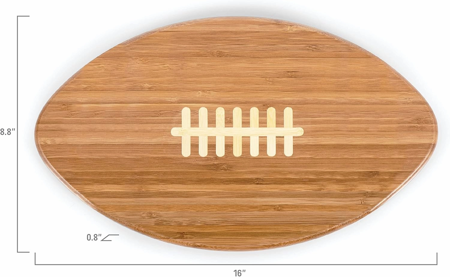 PICNIC TIME NFL Touchdown! Football Cheese Board, Novelty Charcuterie Board, Serving Platter, Cheese Boards Charcuterie Boards, Wood Cutting Board, (Bamboo)
