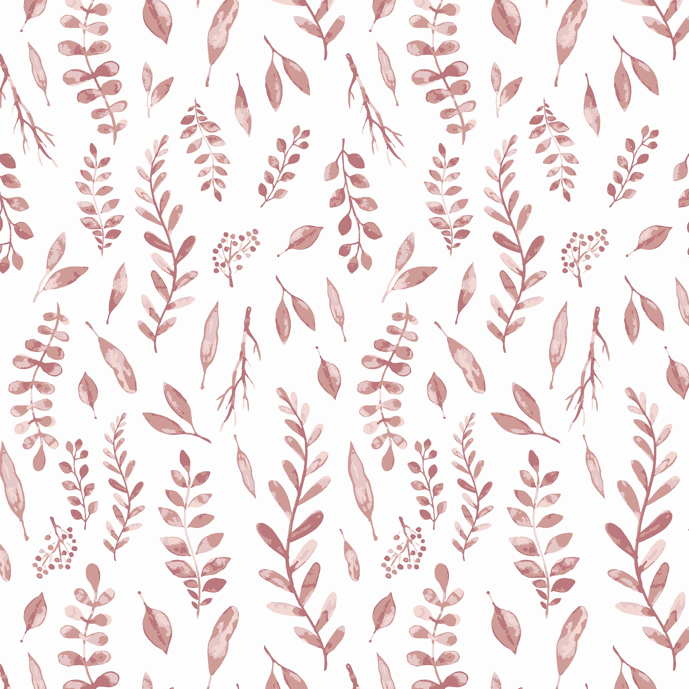 Pink Leaves Classic Muslin Teether Blanket