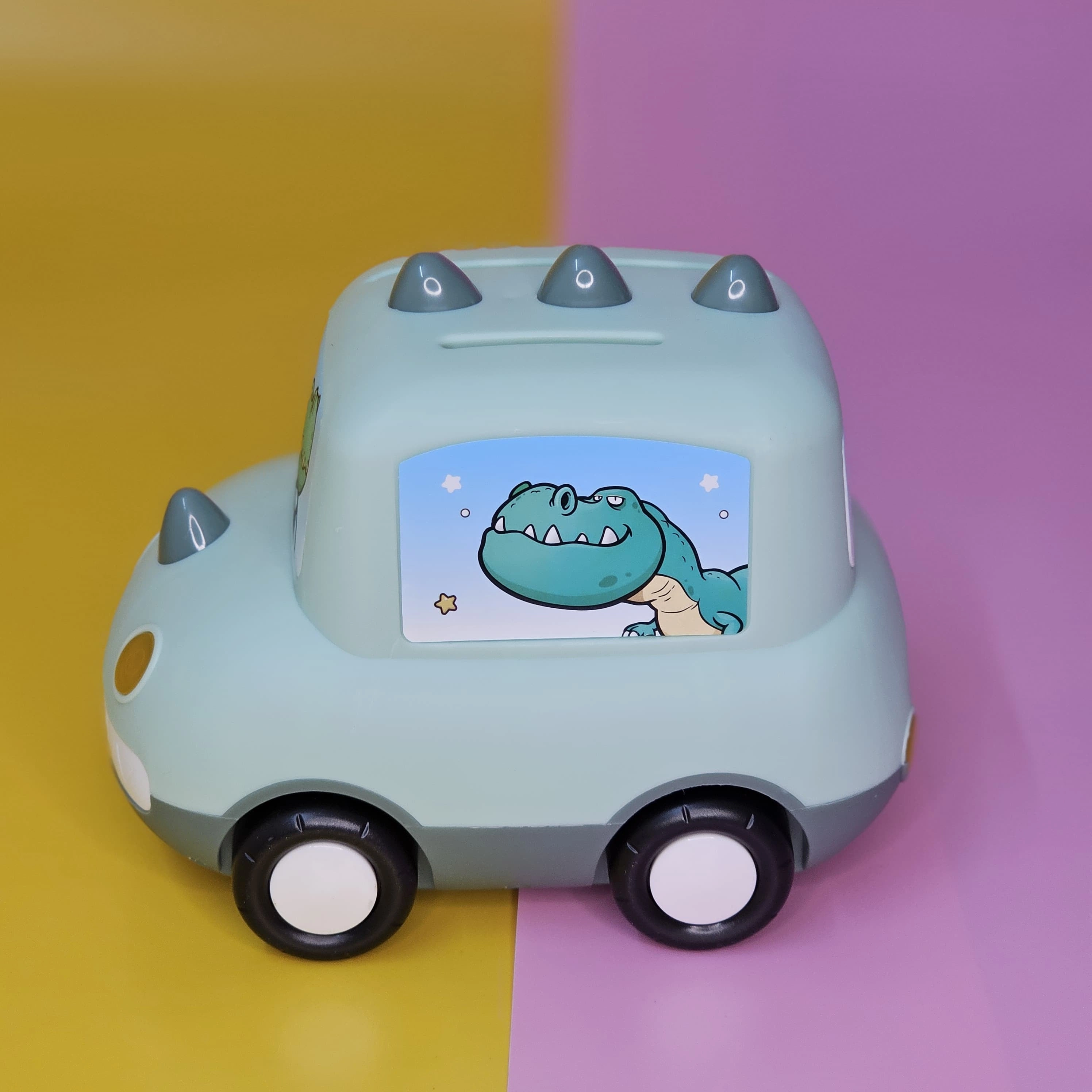 Plastic Money Box - Car shaped Piggy Bank with Password Lock