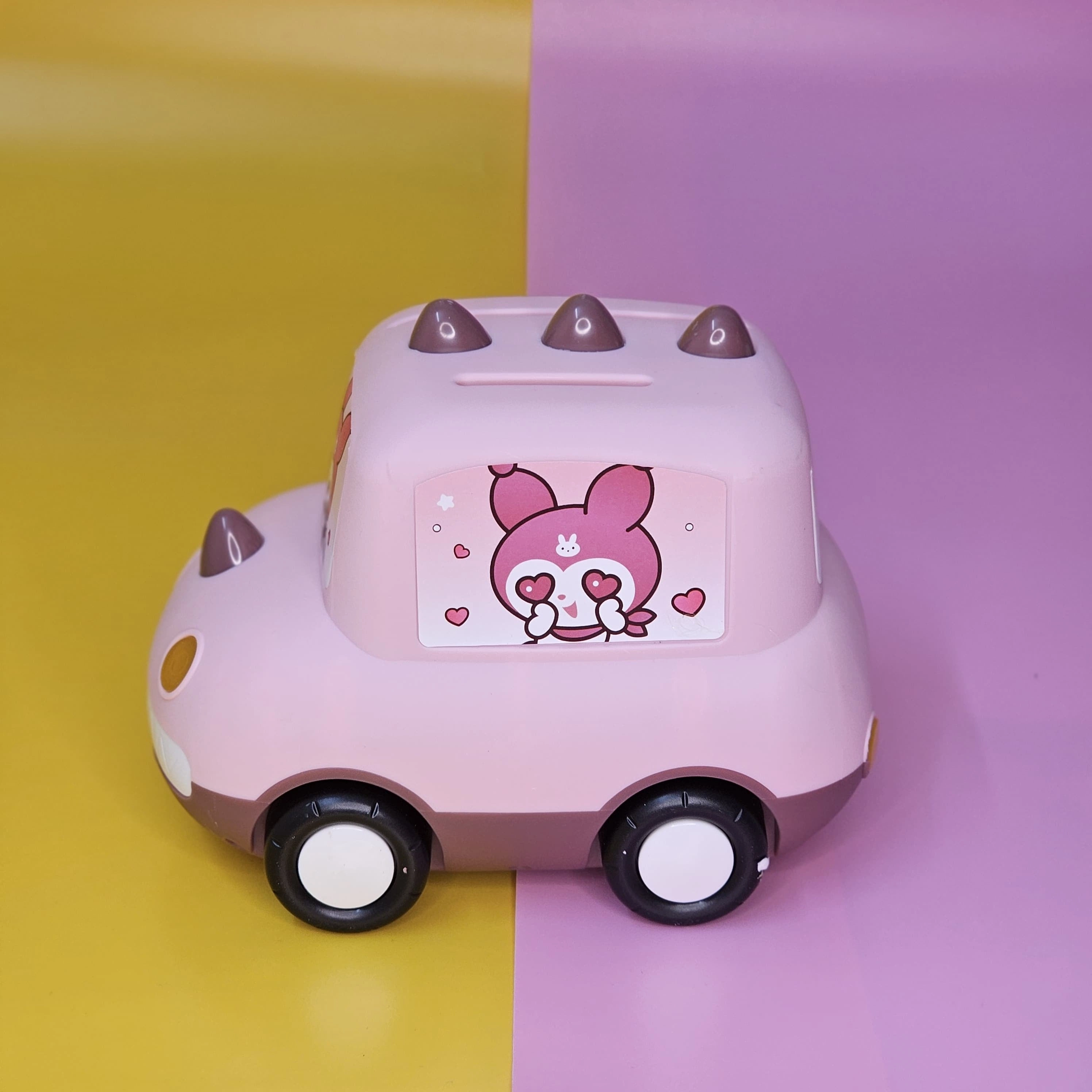 Plastic Money Box - Car shaped Piggy Bank with Password Lock