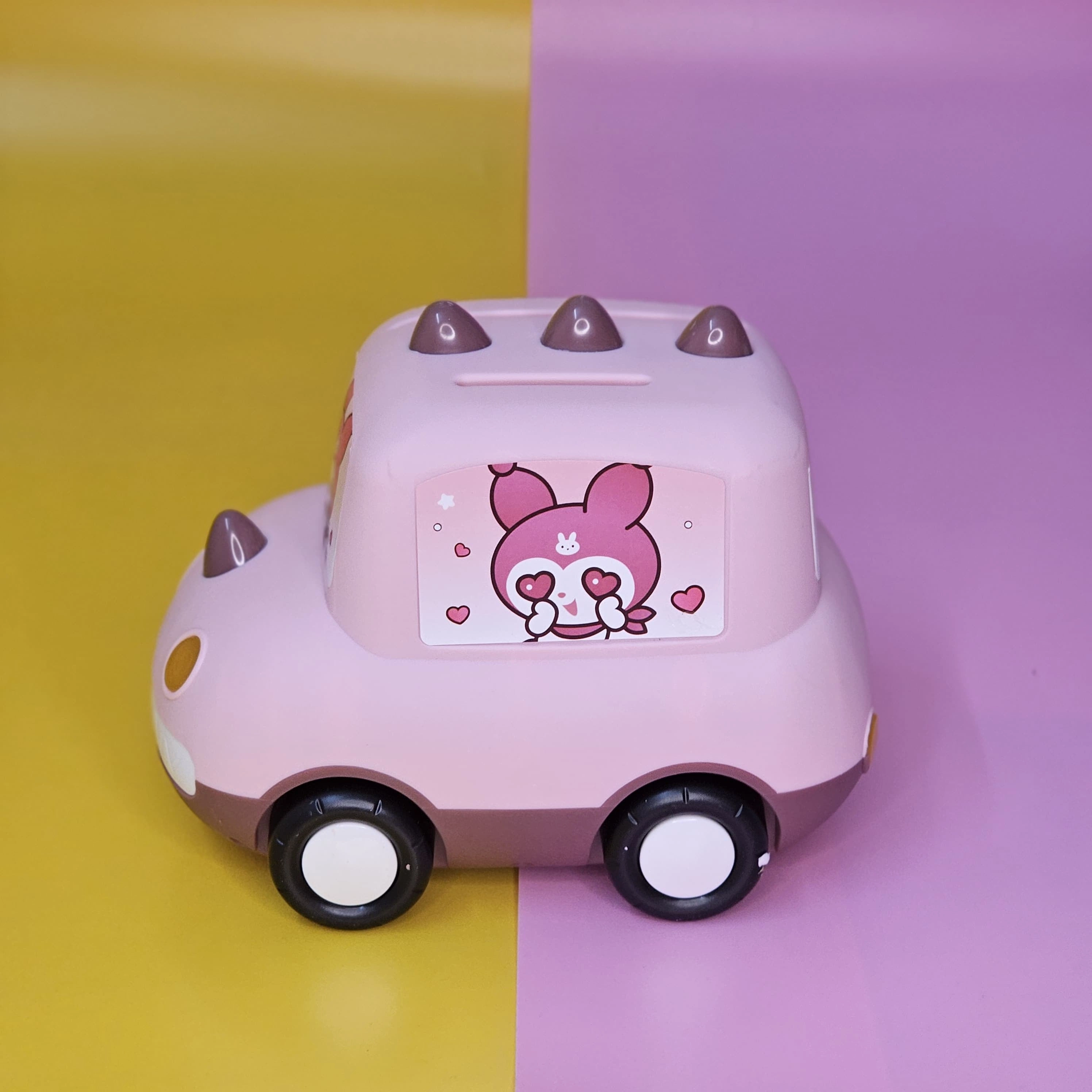Plastic Money Box - Car shaped Piggy Bank with Password Lock