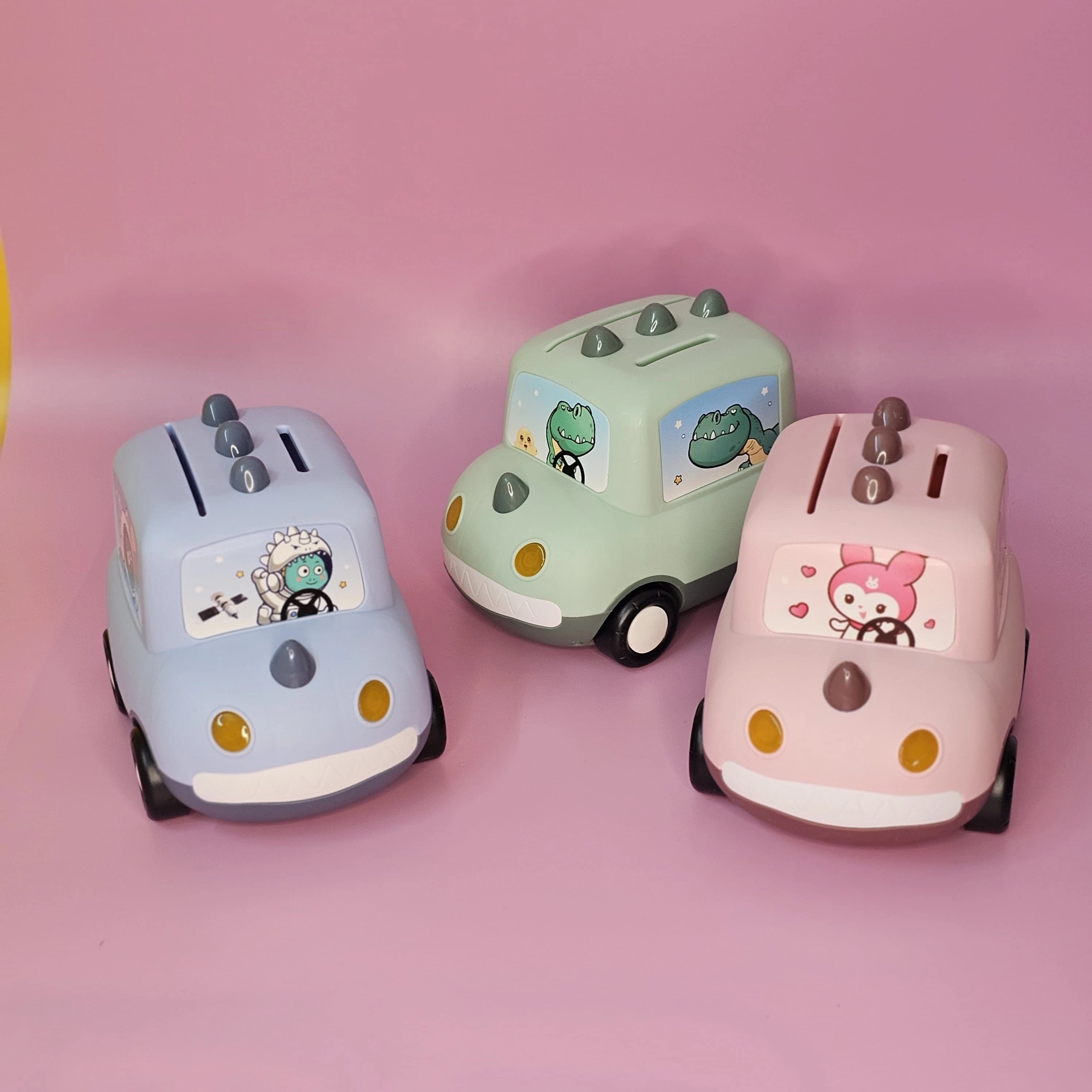 Plastic Money Box - Car shaped Piggy Bank with Password Lock