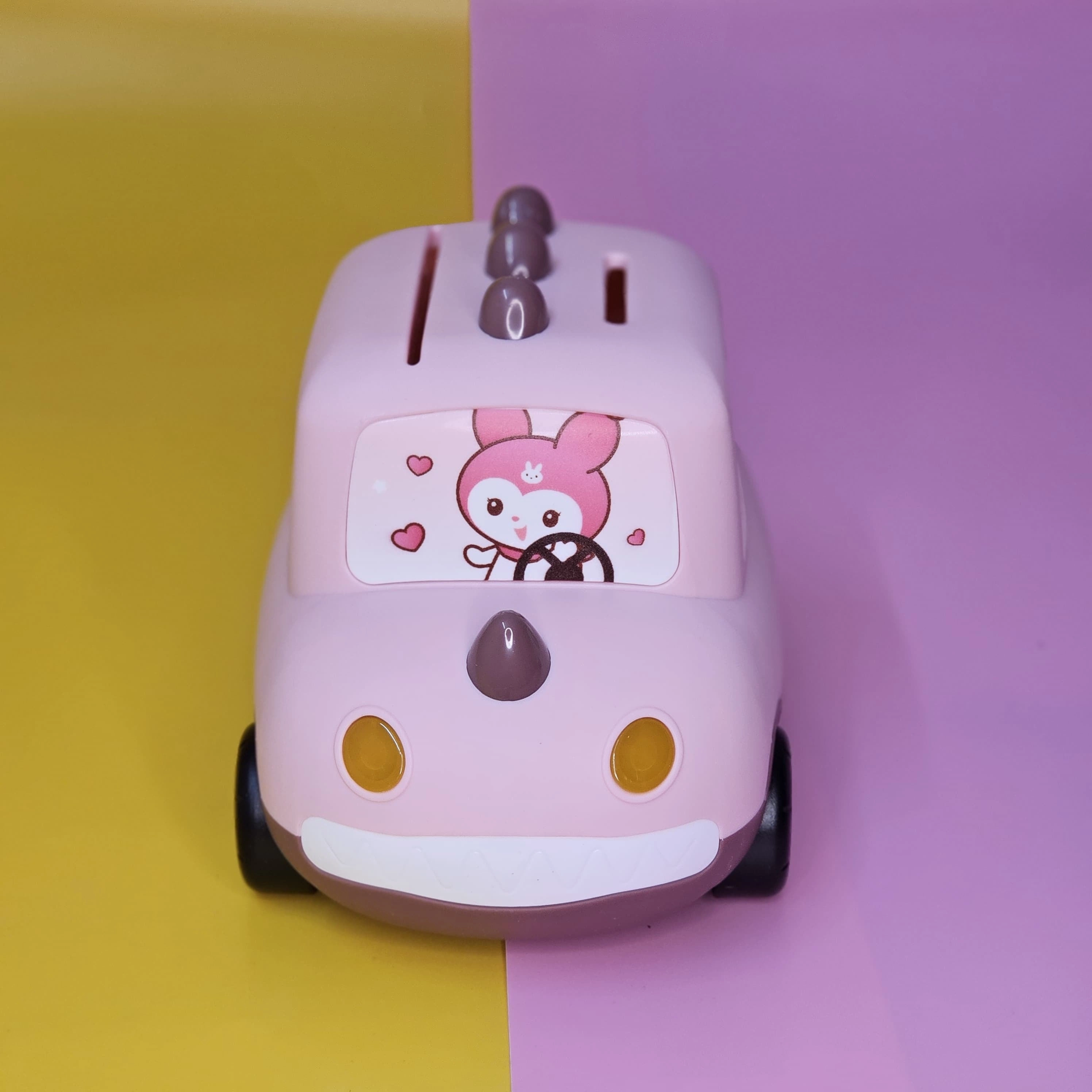 Plastic Money Box - Car shaped Piggy Bank with Password Lock