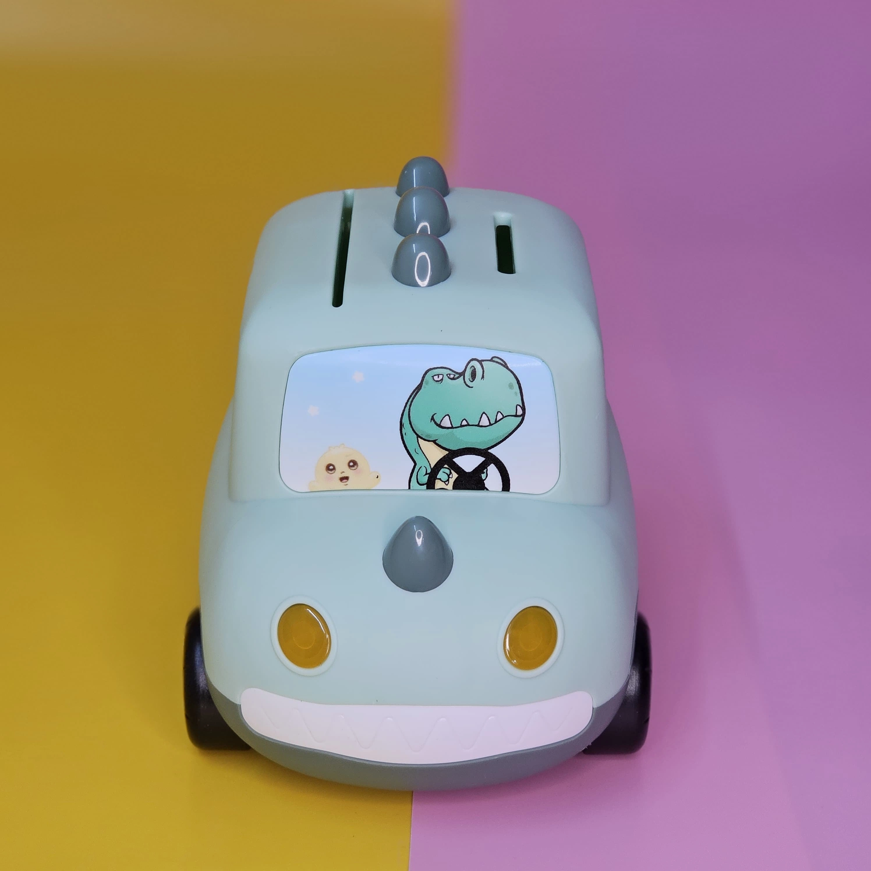Plastic Money Box - Car shaped Piggy Bank with Password Lock