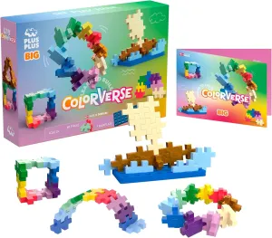 PLUS PLUS Learn to Build Big, Building Toys Set for Toddlers and Preschoolers, Stem Toys for 3  Year Old, 60 Interlocking Blocks - Colorverse