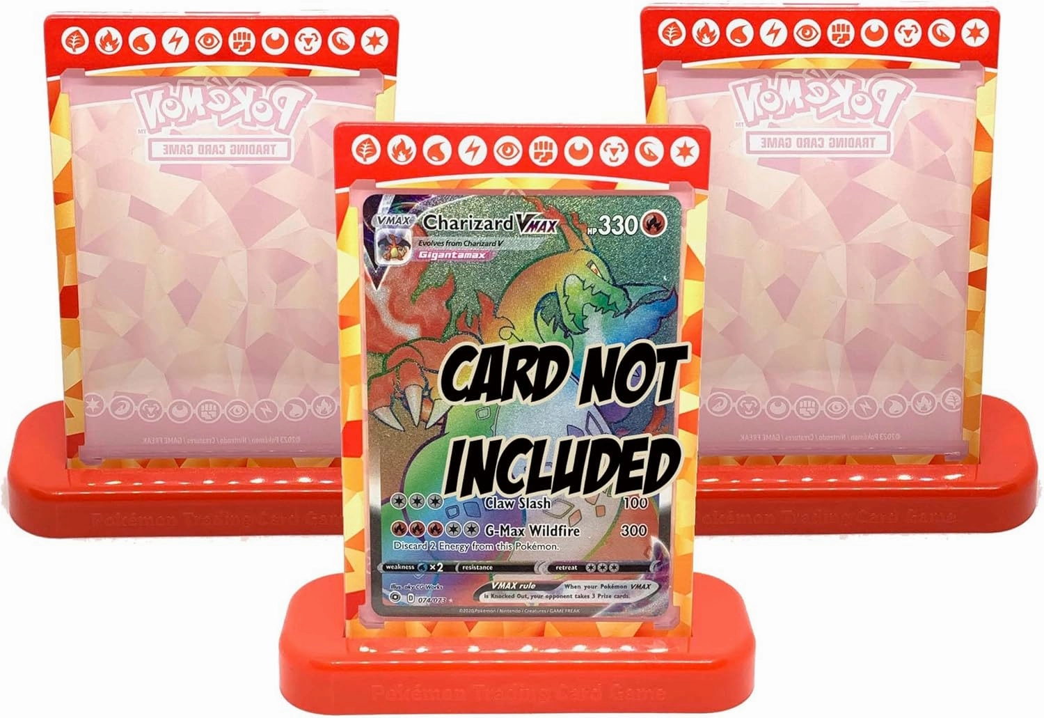 Pokemon - Magnetic Plastic Card Display & Stand - Set of 3