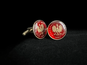 Poland | Eagle 2 Grosze<br>Coin Cufflink