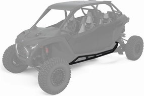 Polaris HD Extreme Kick-Out Rock Sliders, for RZR 4-Seat Pro R, Pro S and Turbo R Models, Black, Steel, Set of 2 - Part 2890397-458