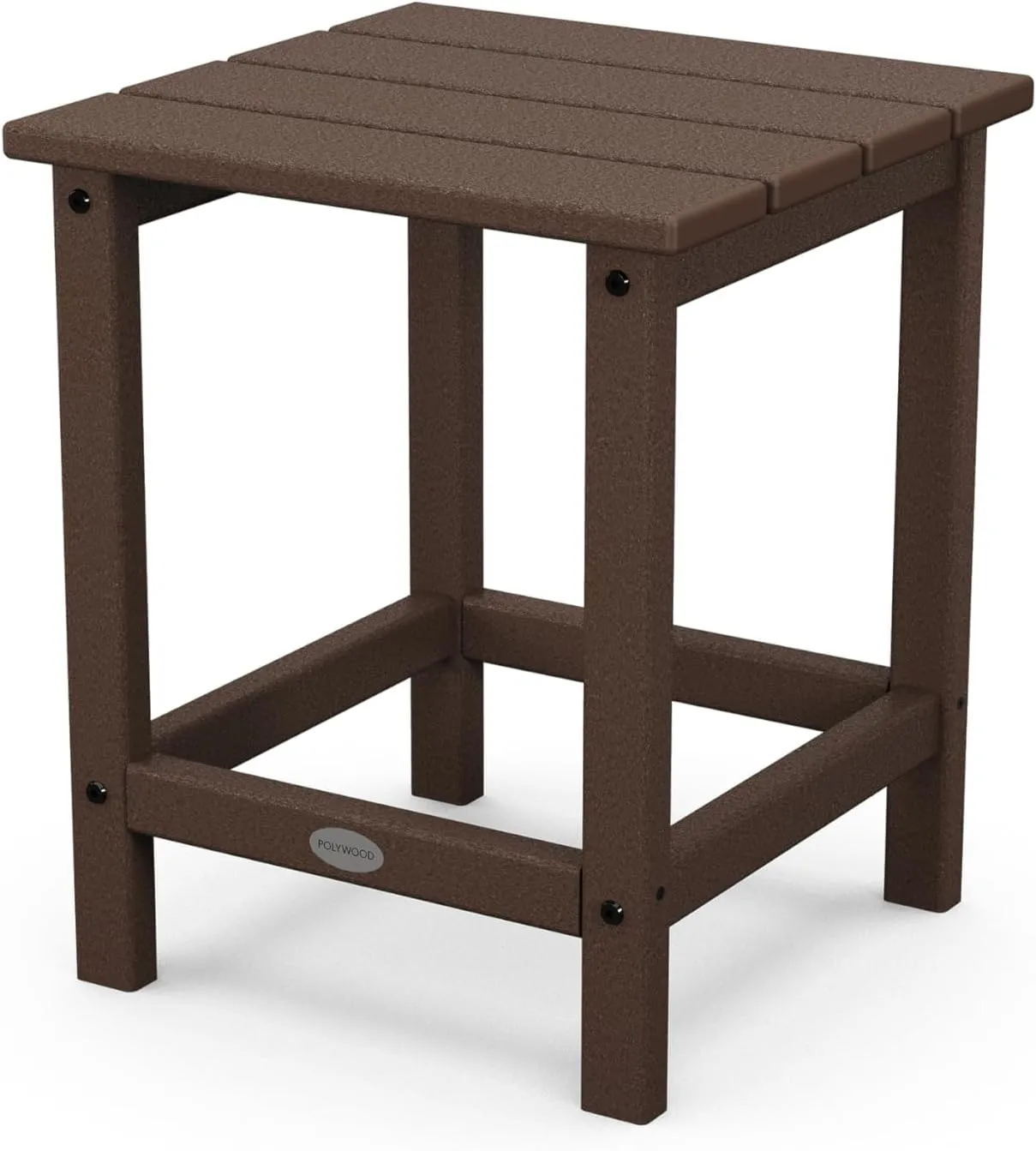 POLYWOOD ECT18MA Long Island 18" Side Table, Mahogany