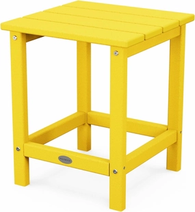 POLYWOOD ECT18LE Long Island 18" Side Table, Lemon