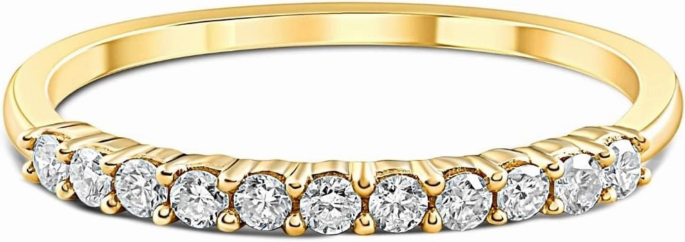 Pompeii 1/4ct 14K Yellow Gold Diamond Wedding Anniversary Ring Band