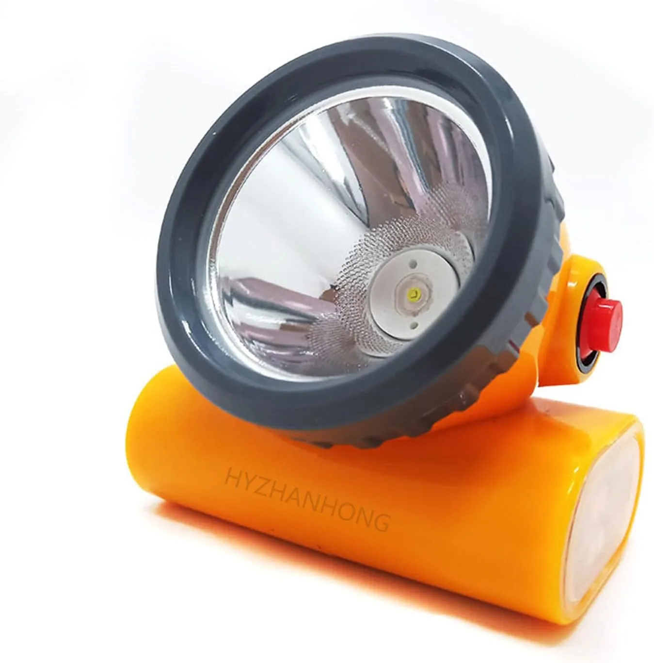Portable Waterproof Explosion-Proof Mining Lamp, with Red and Blue Warning Light Rechargeable Headlight Suitable for Camping Night Running Fishing