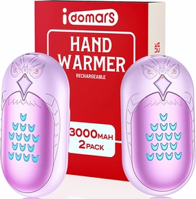 Portable Electric Hand Warmer Rechargeable: 2 in 1 Pack Reusable Handwarmer 20 hour Battery Operated type-c Charged Pocket Warmer Hot Hand Heat Warmer for Handheld Heater Gift for Outdoor Sport Winter