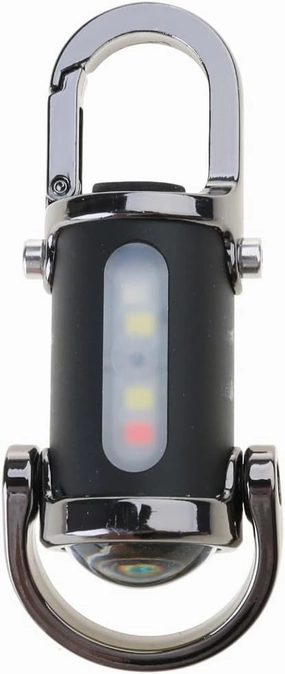 Portable LED Work Light Keychain Pendant USB Rechargeable Flashlight Keyring for Camping Pocket Sized Accessory
