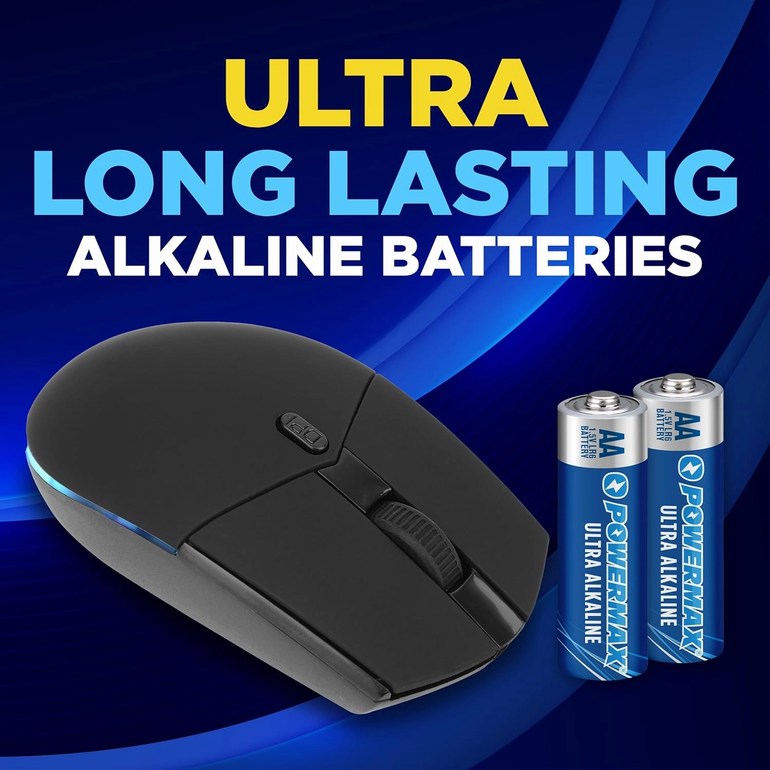 Powermax 100-Count Double AA Batteries, Ultra Long Lasting Alkaline Battery, 10-Year Shelf Life, Reclosable Packaging