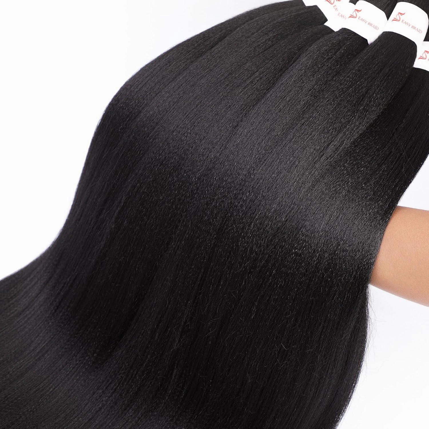 Pre Stretched Braiding Hair Professional Crochet Braids Hair 20 Inch 8 Pack Hot Water Setting Soft Yaki Texture Synthetic Braiding Hair Extension For Twist Senegalese Crochet Hair (20Inch,4#)
