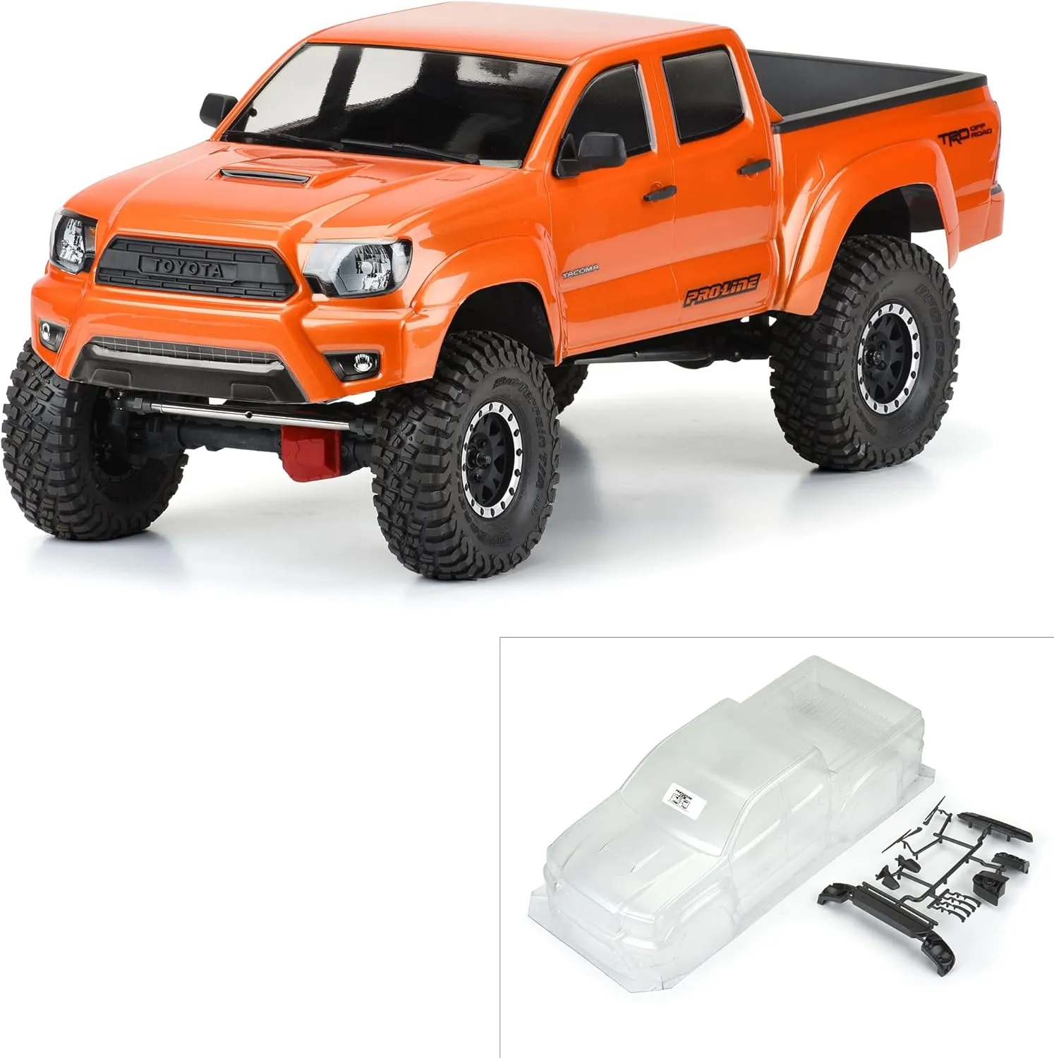Pro-line Racing 1/10 2015 Toyota Tacoma TRD Pro Clr Bdy 12.3 WB PRO356800 Car/Truck Bodies Wings & Decals