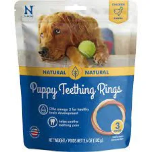 PS404-113055 N-Bone Puppy Teething Rings - Chicken 3pk