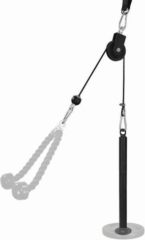 Pulley Cable Machine Attachment System, Detachable 360 Degree Rotation Pulley for Fitness, Home Gym Workout Equipment