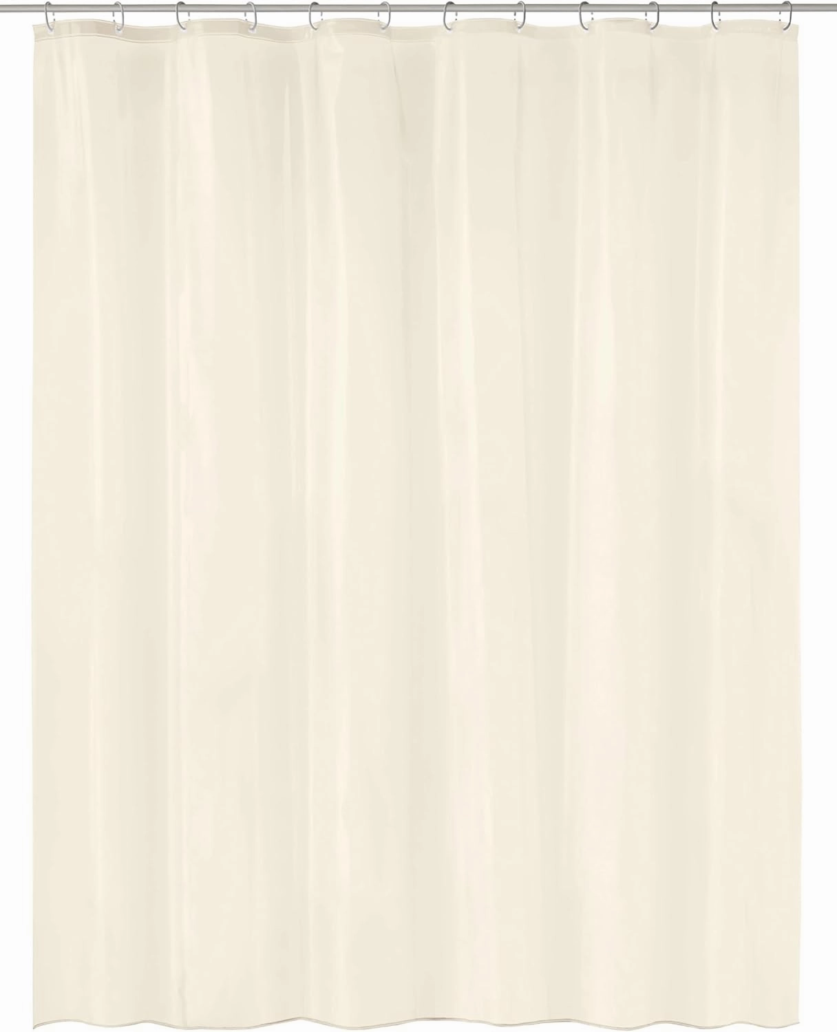 PVC Free 100% EVA Uno Shower Curtain 70.9x78.7in [180x200cm] (Ecru)