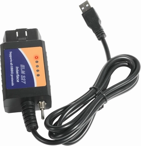 RACOONA OBDII Diagnostic Scan Tool ELM327 OBD2 USB Adapter for Window,with MS/HS CAN Automatically Switching,Car Accessories Diagnostic Coding Tool,Compatible with Most Car Models