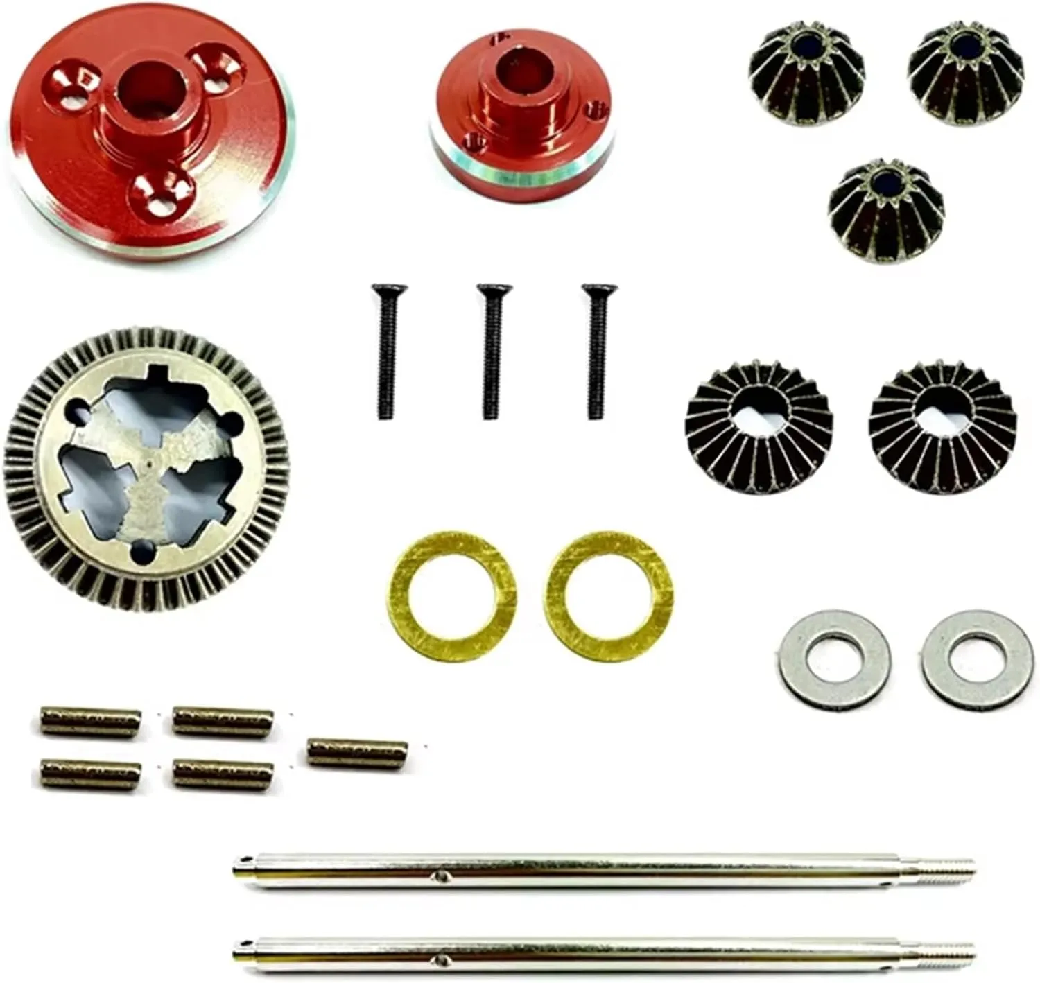 RC Car Accessories Compatible with Feiyue FY01 FY02 FY03 FY04 FY05 FY06 FY07 FY08 1/12 RC Car Upgrade Parts Accessories Metal Rear Differential