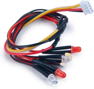 RC Car Spotlight Kits for Wrangler for Unlimited for Rubicon for Kyosho for Mini-Z 4x4 1/24 RC Car Front Rear Light Flashing Taillight Upgrade Accessories Parts