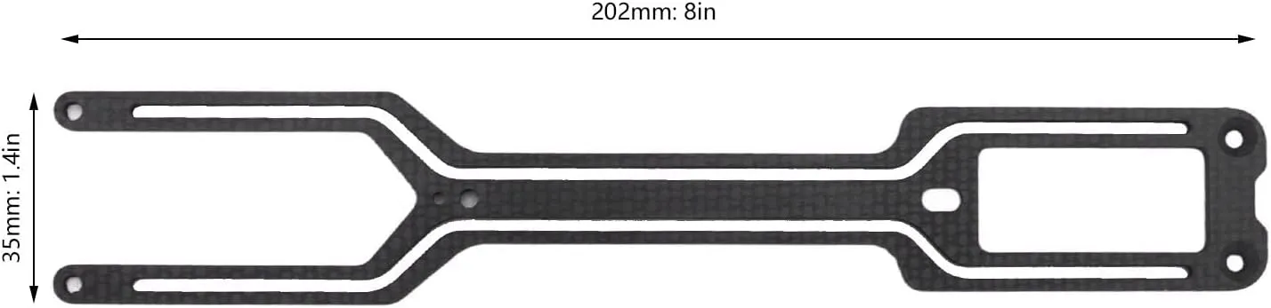RC Carbon Fiber Upper Deck, YOKOMO YD2 Z 1/10 Drift Car. Premium 3K Material, Enhanced Stability and Control, RC Car Upgrade Part Carbon Fiber RC Upper Deck (Black)
