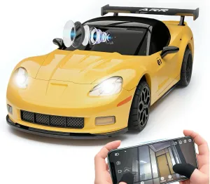 RC Cars, 1:43 Scale WiFi FPV RC Drift Car with 120° Wide-Angle HD Camera，Fast Charging Mini RC Sports Car for Adults Indoor Drift Racing 80 Min Play (Yellow)
