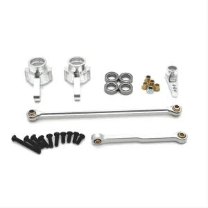 Rc Connecting Rod Tie Rod for MN82 for MN78 D90 D91 D96 for MN98 99S Metal Steering Cup Steering Rod Remote Control Car Parts and Accessories Upgrades Replacement Use(Silver)