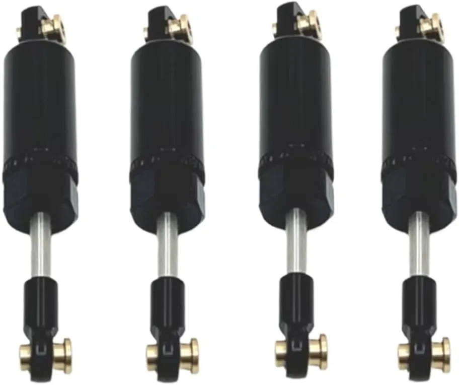 Rc Shock Absorber For MN D90 For MN82 LC79 For MN78 For Wpl C14 C24 C34 C44 1/12 1/16 4pcs Hydraulic Shock Absorber Black RC Car Upgrades Part Replacement Use