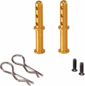RC Car DIY Parts for RIaarIo for Wltoys 144001 144010 144016 124016 124017 124018 124019 Metal Gövde Montaj Sonrası Kabuk Sütun RC Araba Yükseltme Parçal(Gold)