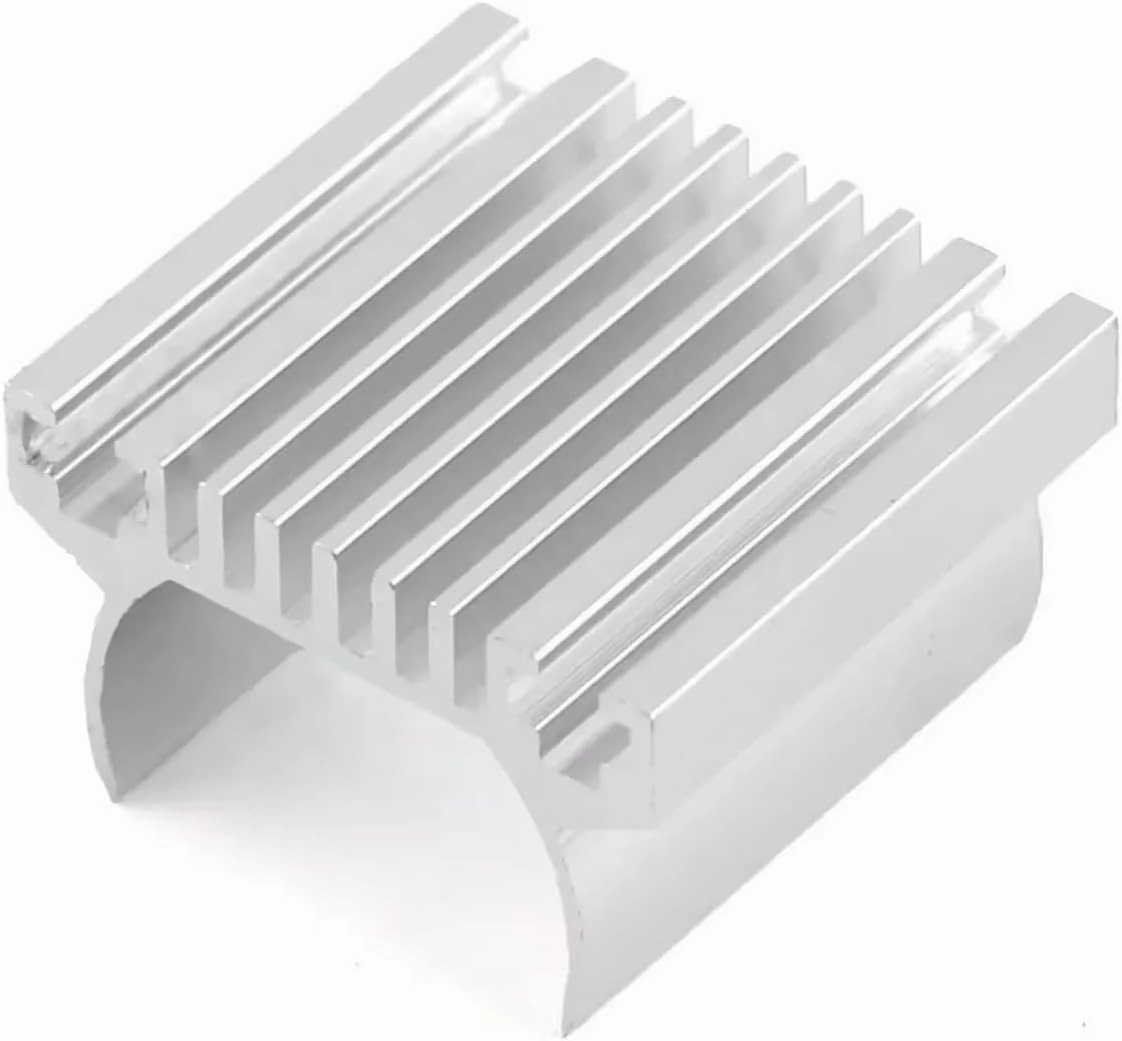 RC Car DIY Parts for Traxxas for TRX-4M for Defender for Bronco 1/18 Motor Heat Sink Cooling Rc Car for Racing Upgrade Parts(Silver)