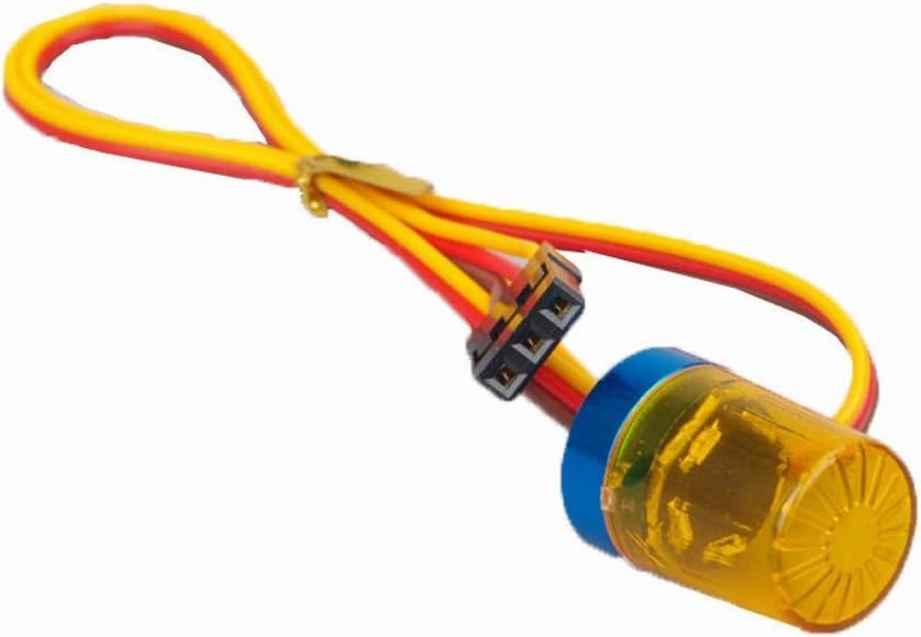 RC Car Police Flash Light,WONFAST 360° Rotation 5 Modes Ultra Bright LED Strobe Lights Compatible with 1/8 1/10 RC Mode Truck Car Accessory(2Pack Yellow)