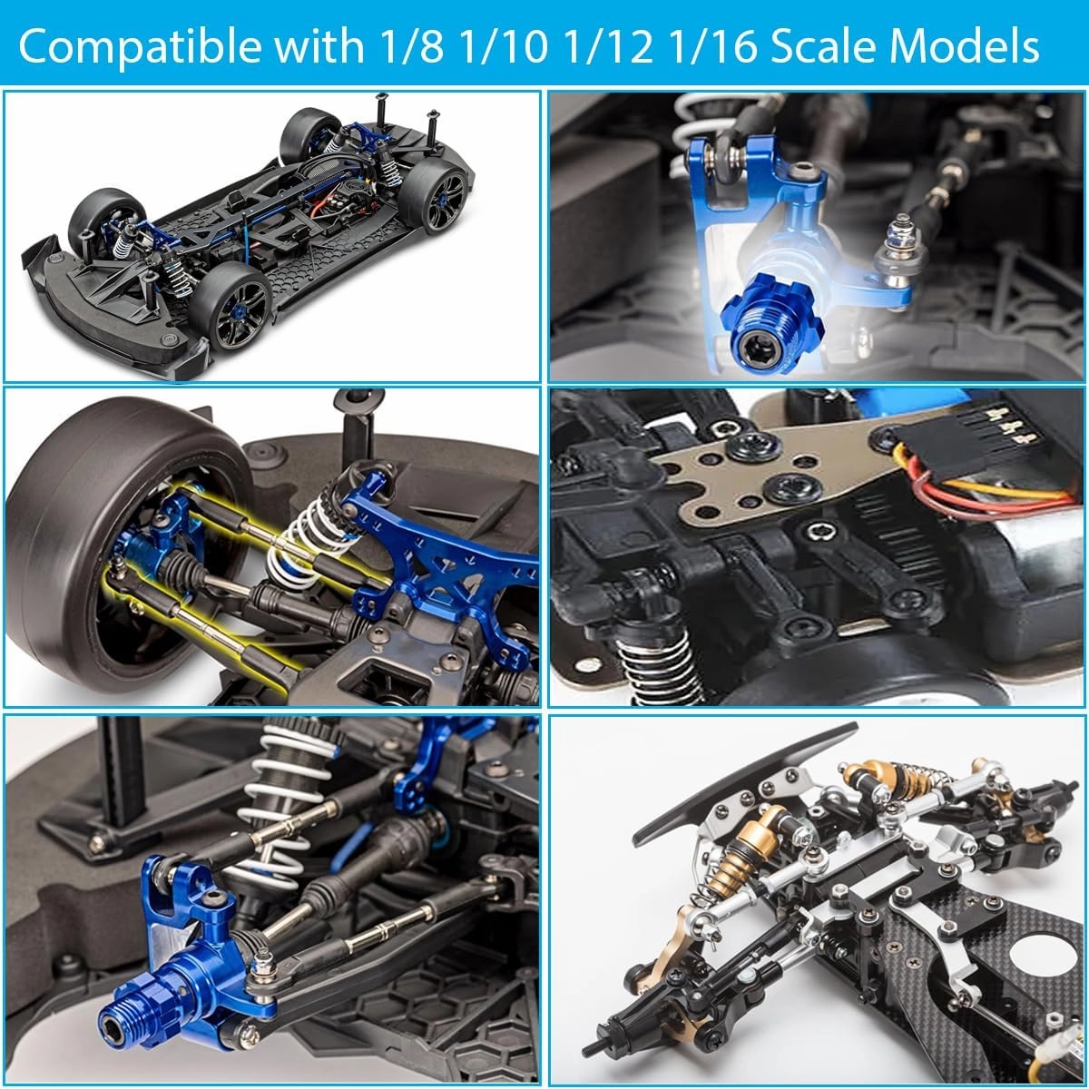 RC Car Repair Work Stand, 1100pcs RC Screw Kit and RC Screwdrivers Repair Set for Traxxas Axial Redcat Arrma HPI HSP SCX10 RC4WD 1/8 1/10 1/12 1/16 Scale RC Crawler Truck Buggy Car