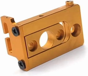 RC Car Upgrade Part for 1/28 for Mini-Z for Mini-D for Mini-Q Q8 Q9 Metal Modified Motor Bracket Remote Control Crawler Car Upgrade Parts Accessories(Yellow)