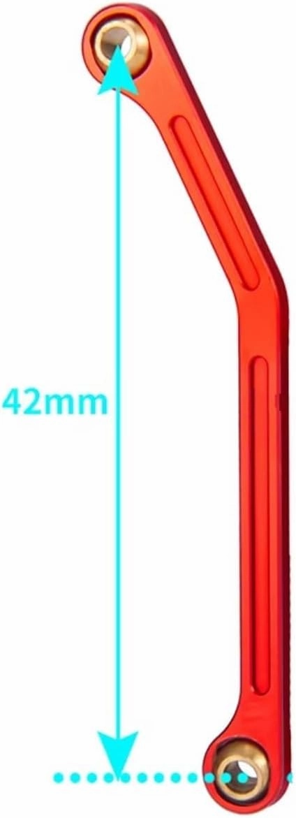 RC Car Upgrade Part for Kyosho for Mini-Z 4X4 for Jimny 32523 1/18 4PCS Metal Steering Linkage Link Rod RC Crawler for Buggy Truck Car Upgrade Parts(Red)