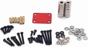 RC Car Upgrade Part for WLtoys for Kyosho 284131 K969 K979 K989 K999 P929 P939 RC01 for Mini-Q for Mini-Z Upgrade Housing Modification Adjustment RC Car Parts(Red)