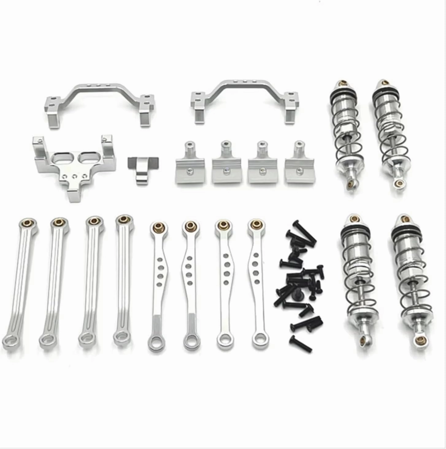Rc Connecting Rod Tie Rod for C64 C74 1/16 Metal Pull Rod Suspension Frame Steering Gear Pull Rod for Seat Set RC Car Parts and Accessories Upgrades Replacement Use