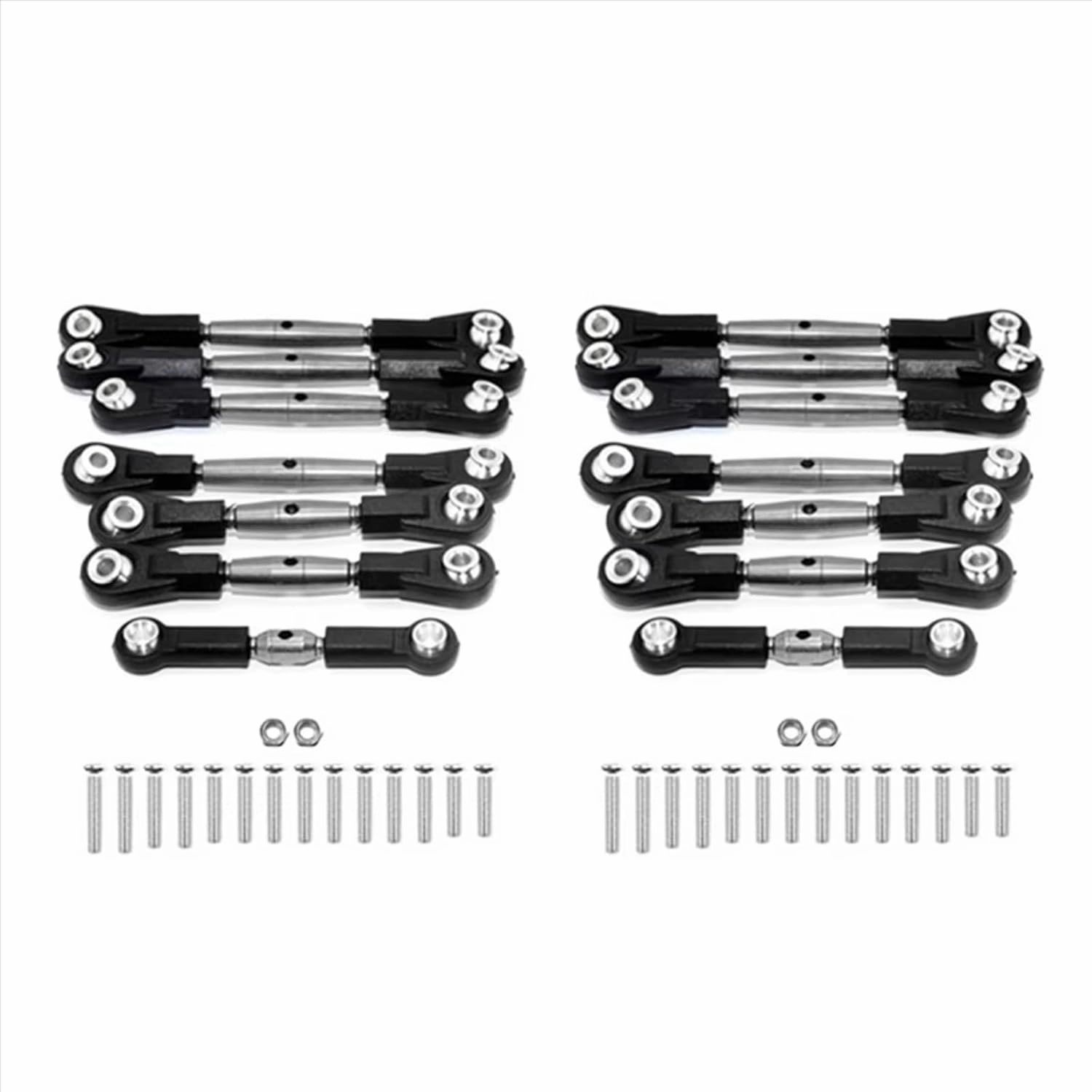 Rc Connecting Rod Tie Rod for TT-02B 1/10 14Pcs Metal Steel Steering Linkage Servo Rod Set RC Car Parts Tracked Vehicles and Accessories Upgrades Replacement Use