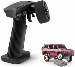 RC Rock Crawler, OY41-Y60 1/64 Scale 2.4G Full Proportional RC Electric Mini Crawler Model, Lighting Control 3.7V Battery for Adults (RTR Standard Version/Red)